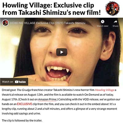 Howling Village: Exclusive clip from Takashi Shimizu’s new film!